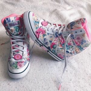 Floral high tops